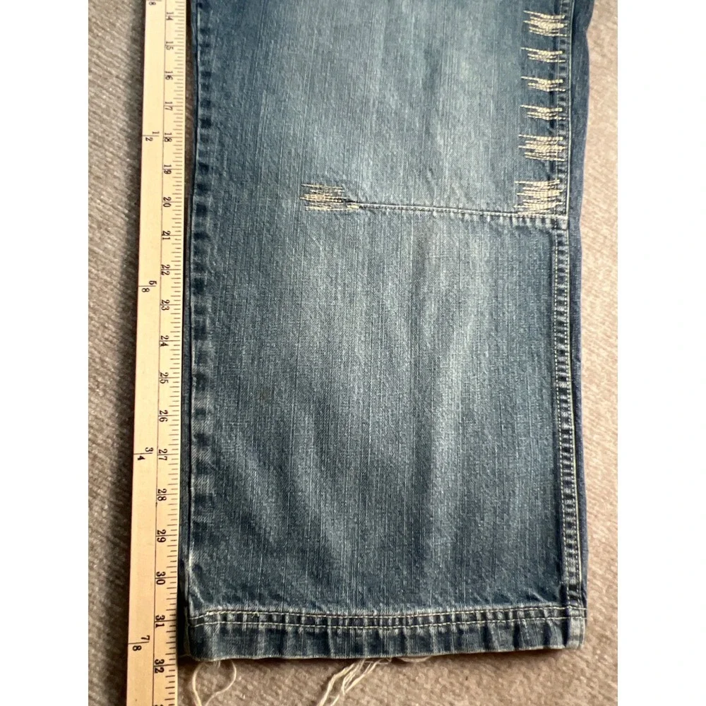 Pure Playaz Carpenter Jeans Mens 38x31 Blue Double‎ Knee Baggy Y2K Streetwear